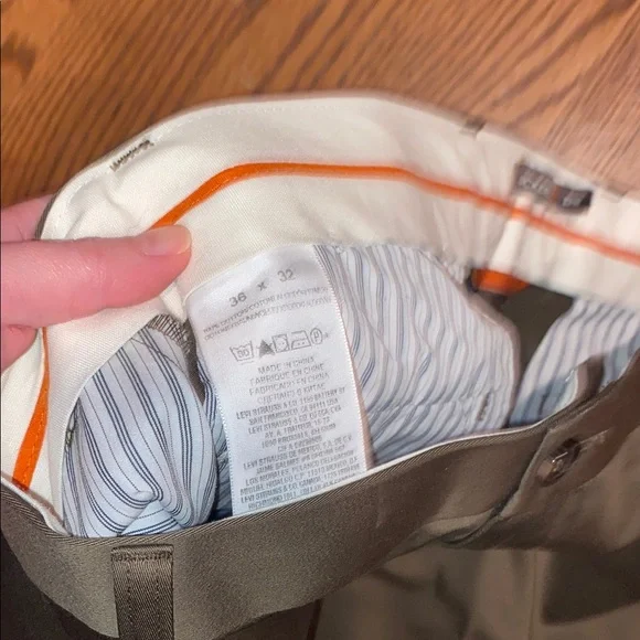 Men's Docker Pants - Navy and Olive - Picture 6 of 7